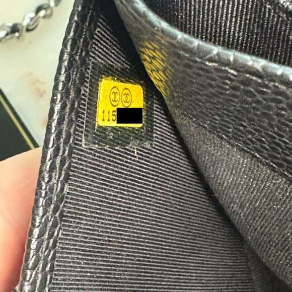 CHANEL Silver Hardware Black Quilted Leather Wallet w/ Chain Strap | WOC - Picture 10 of 10